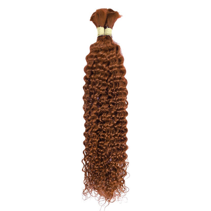 Human Braiding Hair Jerry Curl Bulk Hair Extensions 100g/Bundle Color Natural Black, Burgundy, 33#, 1B/99J