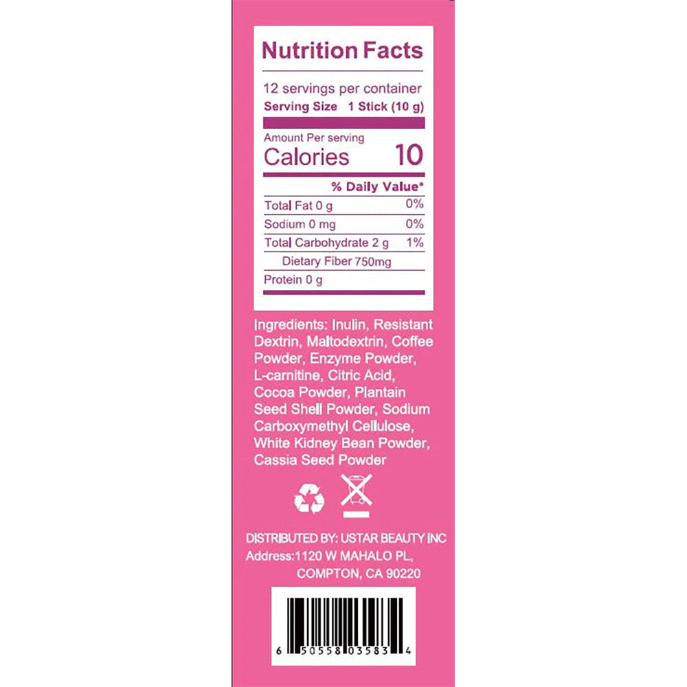 Keto Friendly Slim Coffee Chocolate-Flavored Instant Coffee Packets for Skinny Diet & Metabolism Support  12 Sticks 10g/stick Free shipping