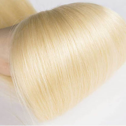 Straight Golden Blonde 613 Human Hair | 100% Unprocessed Mink Virgin Remy Bundles Single Donor Cuticle Intact
