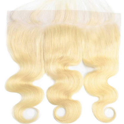 13x4 HD Lace Frontal 613 Blonde Body Wave 100% Human Hair Swiss Lace, Skin-melt Lace, Invisible Lace – Ear to Ear