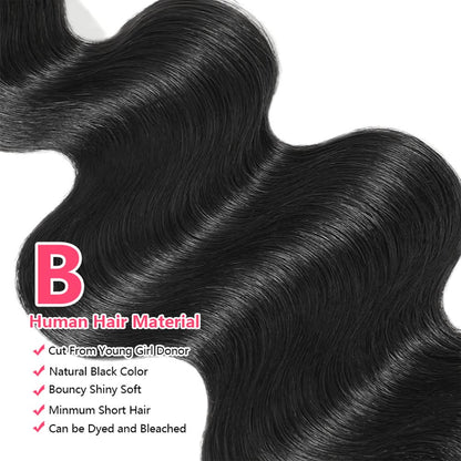 Single Drawn Raw Unprocessed Body Wave INDIAN RAW Hair natural Black 100% Human Hair|  Cuticle Aligned Single Donor Bundles