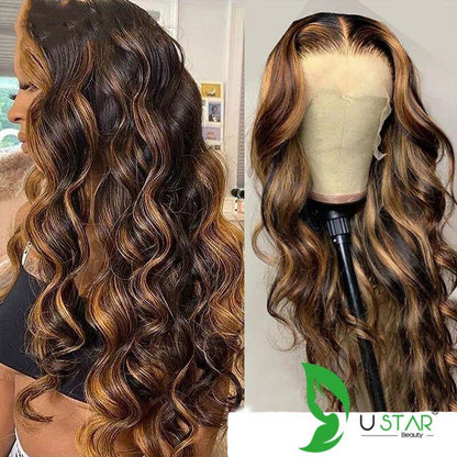 4/27 Highlight HD Lace Frontal Wig – Straight, Body Wave & Deep Wave Up To 42 Inch