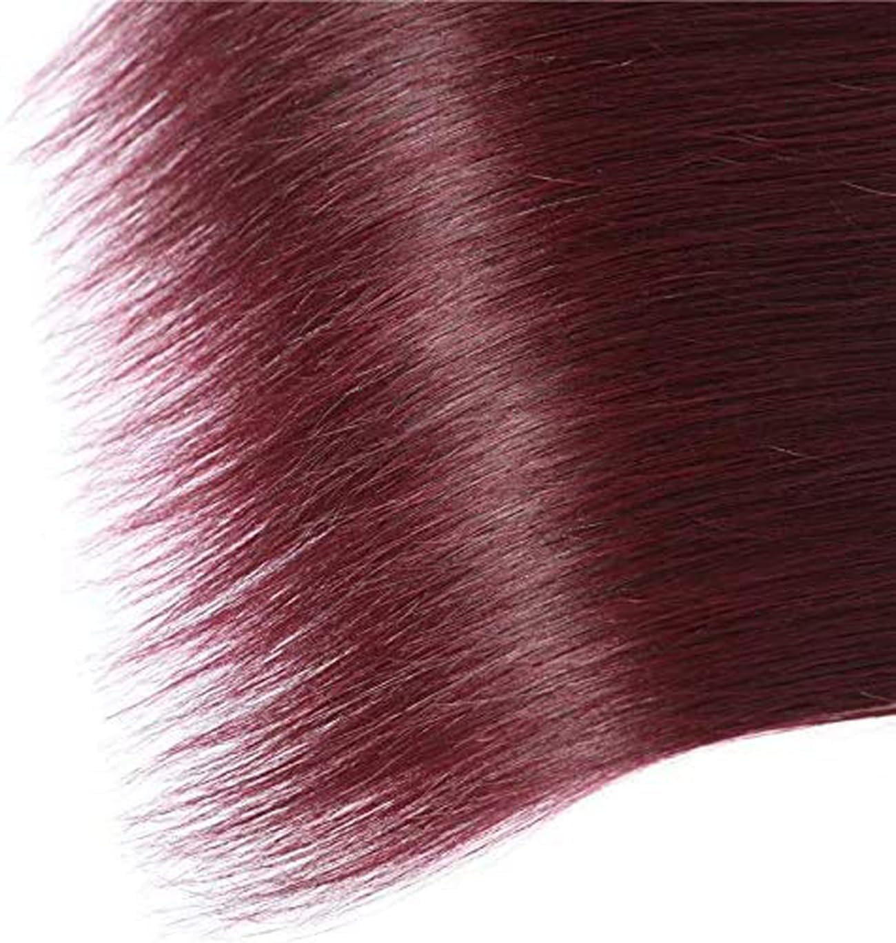 Burgundy (#99J) Straight 100% Virgin Human Hair Bundles | Bold Color & Silky Smooth | Single Donor Cuticle Intact 100g