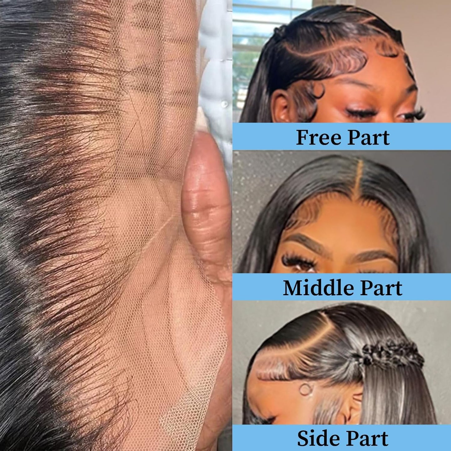 13x6 HD Lace Frontal Kinky Straight – Unprocessed Mink Virgin Human Hair