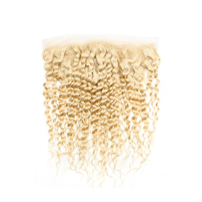 13x4 HD Lace Frontal 613 Blonde Deep Wave 100% Human Hair Swiss Lace, Skin-melt Lace, Invisible Lace – Ear to Ear