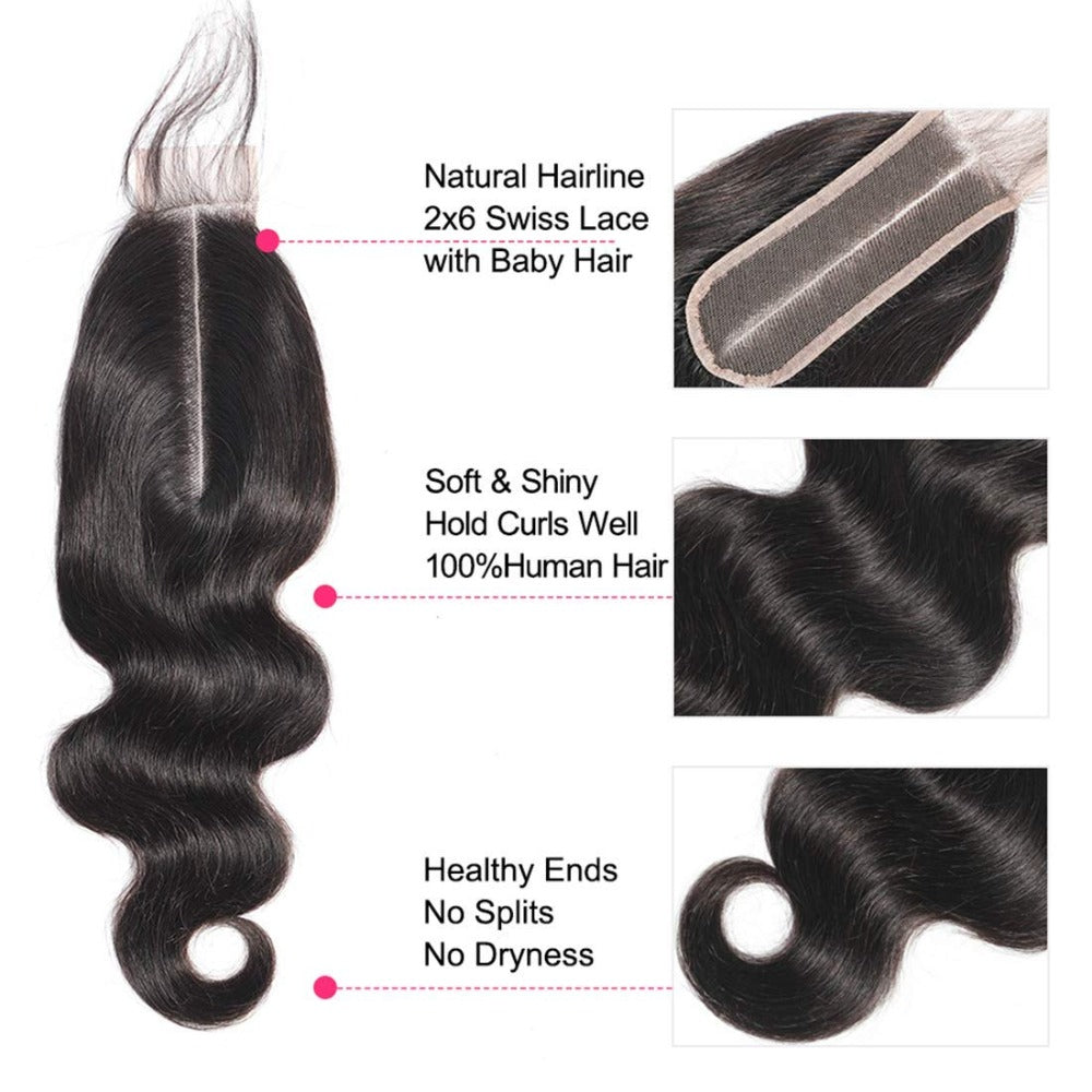 Lace Closure Brazilian Virgin Human Hair 
