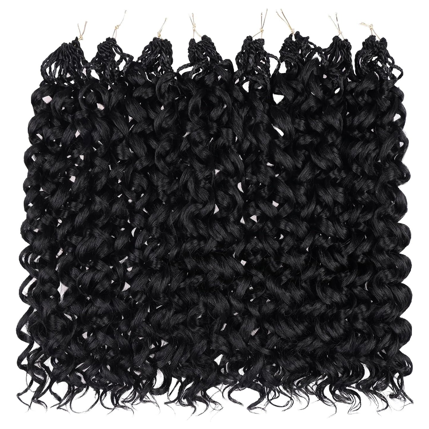 Burmese Curly Crochet 100% Human Hair - Boho Braiding Hair For Miracle Knots (50g/Pack)