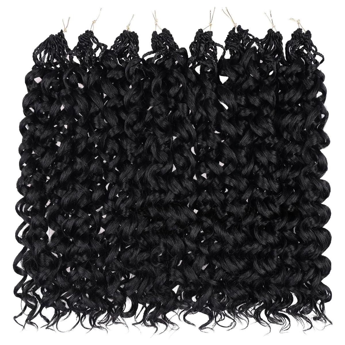 Burmese Curly Crochet 100% Human Hair - Boho Braiding Hair For Miracle Knots (50g/Pack)