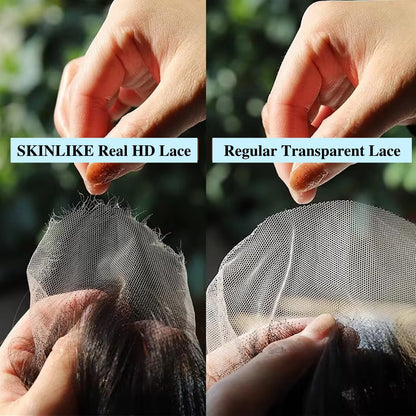 2x6 HD Lace Closure Natural Wave – Brazilian Virgin Human Hair | Pre-Plucked, Skin-Melt HD Lace