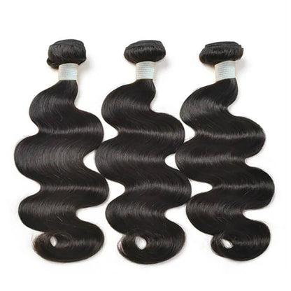 Seasonal Sale Body Wave 3 Bundles Set Deal 100% Human Hair | Affordable Natural Black 12"-18"