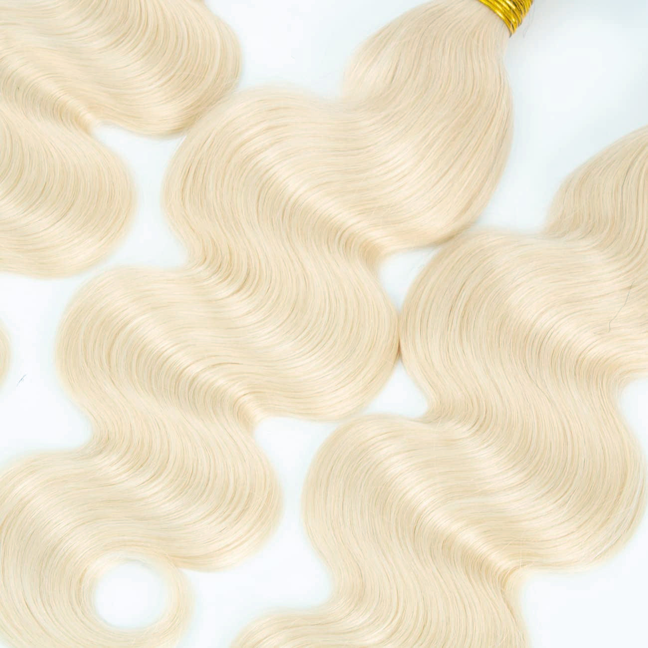 Platinum Blonde Body Wave 100% Quality Human Hair | Unprocessed Mink Virgin Remy Bundles Single Donor Cuticle Intact #60