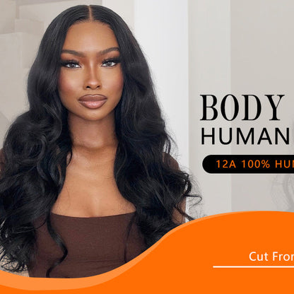 12A Premium Indian Body Wave Hair Bundles – Natural Black Unprocessed Human Hair Extensions | Machine Double Weft 10"-30"