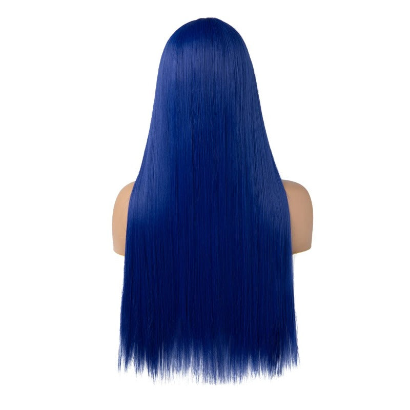 Blue Straight 13x4 Lace Front Wigs Imagen principal del producto