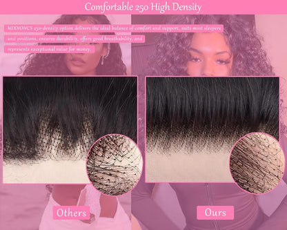 13x6HD Lace Wig Burmese 100% HumanHigh Quality Hair Swiss Lace, Skin-melt Lace, Invisible Lace