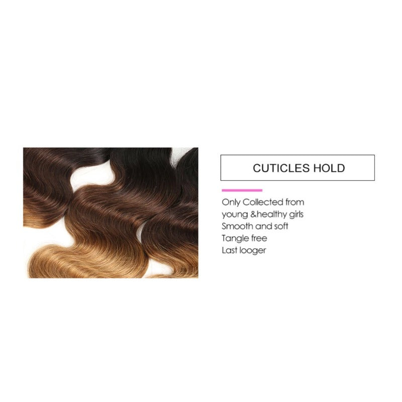Ustar Premium Black/Brown/Blonde Body Wave Virgin Human Hair