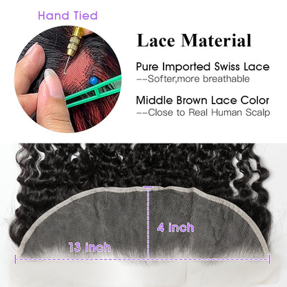 13x4 HD Lace Frontal Burmese Curl – Brazilian Virgin Human Hair | Ear-to-Ear, Pre-Plucked, Skin-Melt HD Lace