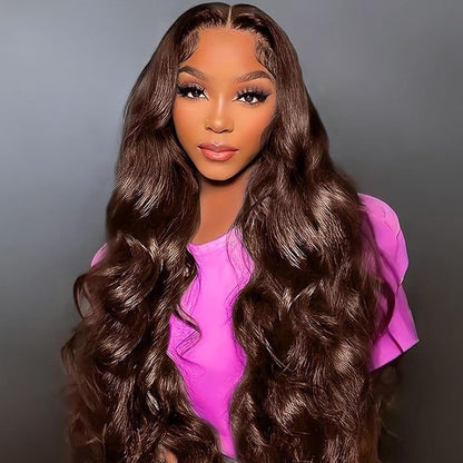 Dark Brown (2#) Body Wave 100% Human Hair Bundles | Deep Color & Soft Bouncy Waves