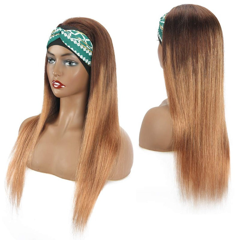human hair wig Head-Band Wig 