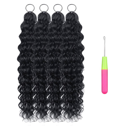 Blended Hair Crochet Extensions - Water Wave Boho Braiding Hair (50 strands/pack)