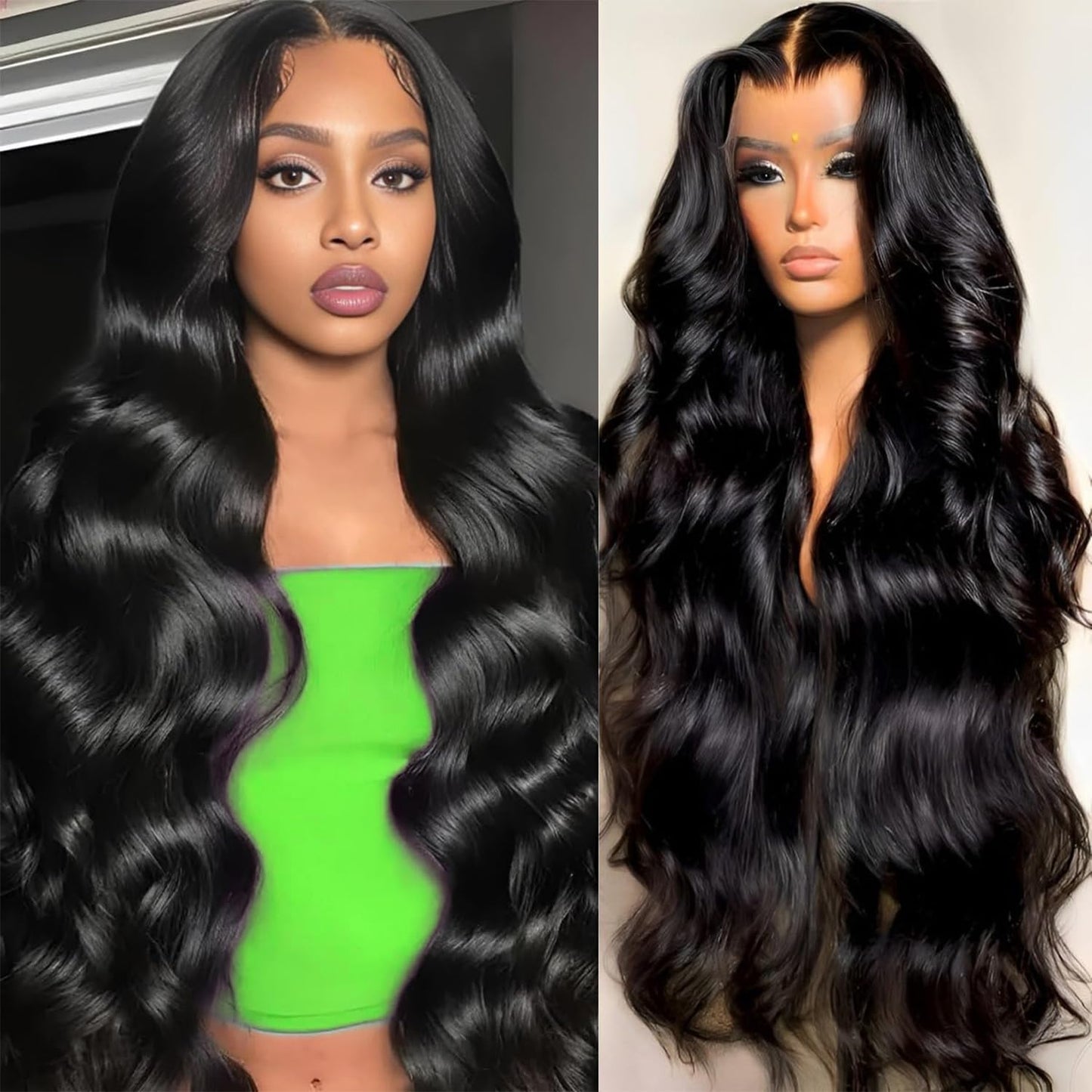 13x6HD Lace Wig Body Wave Full Frontal Wig High Quality Human Hair Wig 180-250% FREE PART, Swiss Lace, Skin-melt Lace, Invisible Lace