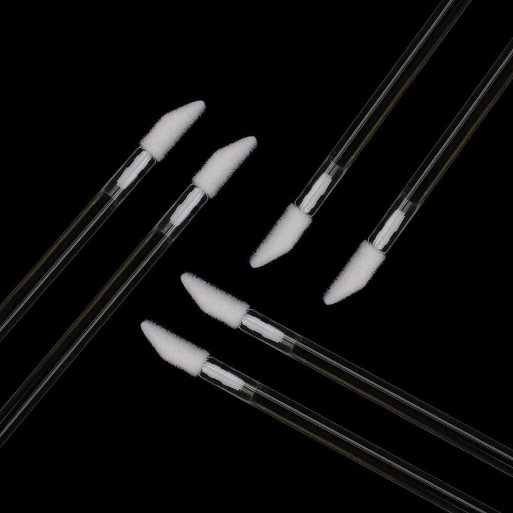 200 Pieces Disposable Lip Brushes Premium Lipstick Gloss Wands Applicator Makeup Tool Kits, White Handle