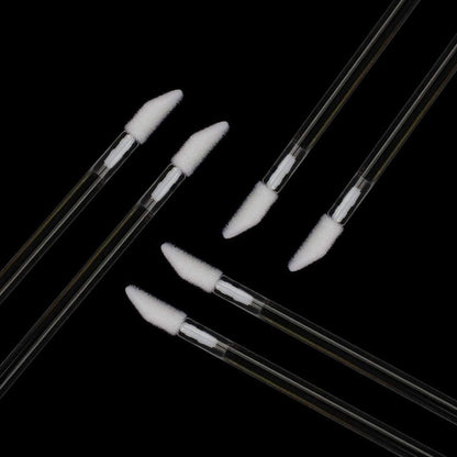 200 Pieces Disposable Lip Brushes Premium Lipstick Gloss Wands Applicator Makeup Tool Kits, White Handle
