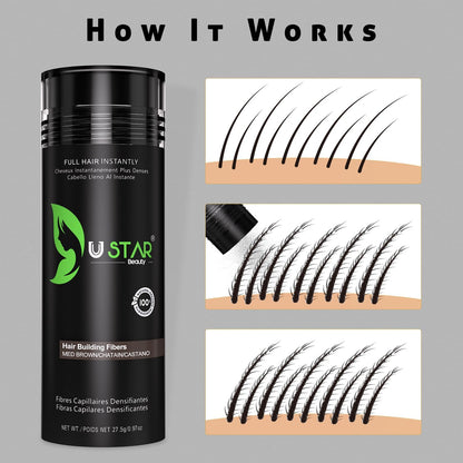 USTAR Hair Building Fibers .97oz - Buy One Get One 50% Off