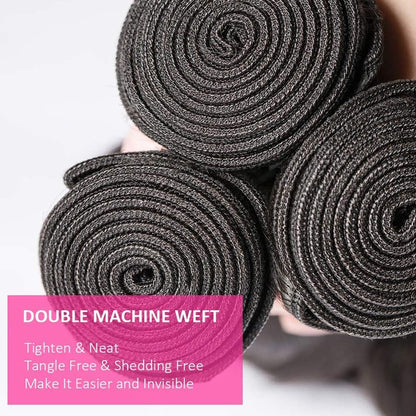 3 Bundle Affordable 100% Human Hair Body Wave Unprocessed | Jet Black Color | Value Set Deal