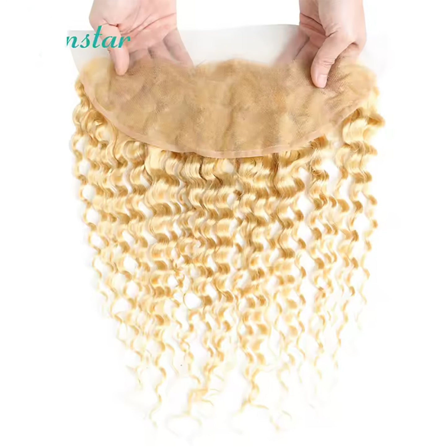 13x6 HD Lace Frontal 613 Blonde Deep Wave 100% Human Hair Swiss Lace, Skin-melt Lace, Invisible Lace – Wider Part