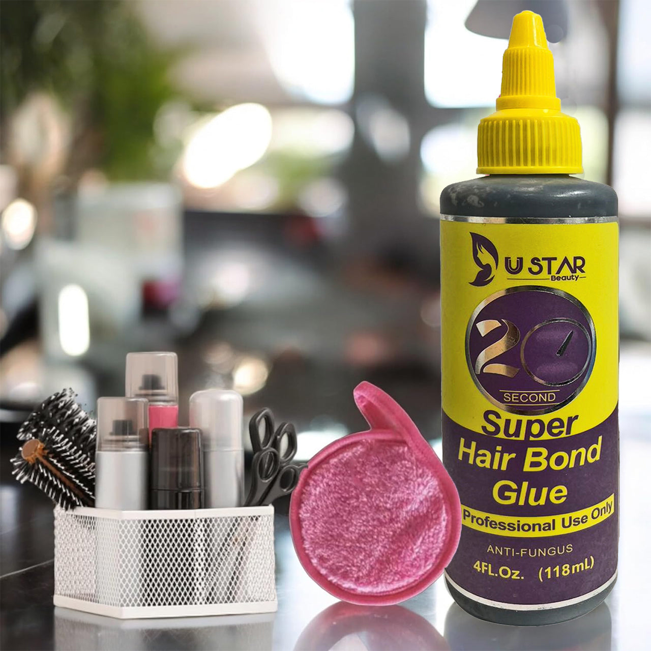 Quick Weave Essential kit,  Protective shield WITH  Hair Weft Bond Glue  and wig caps for Quick Weave installation