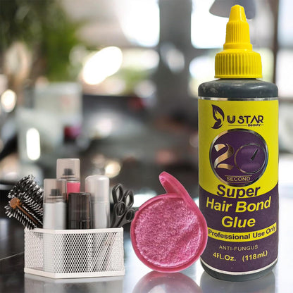 Quick Weave Essential kit,  Protective shield WITH  Hair Weft Bond Glue  and wig caps for Quick Weave installation