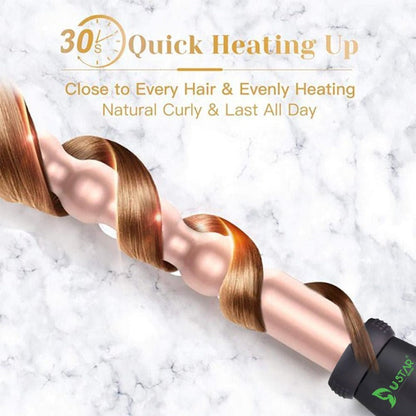 6-In-1 Curling Iron Wand Set with LED Temperature Control | Ceramic Hair Curler