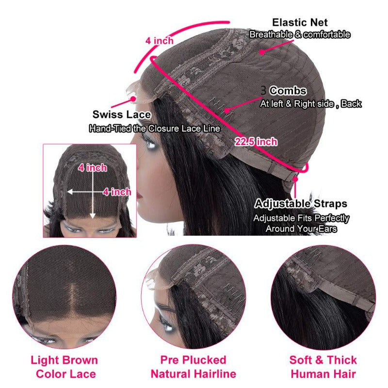 4*4 Lace Closure Wig 