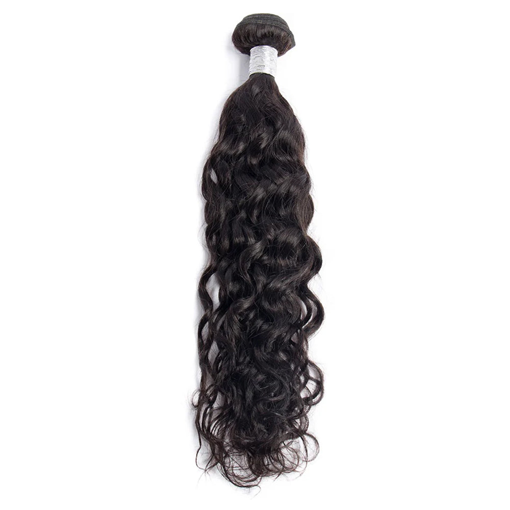 100% Affordable Human Hair Water Wave Bundles | Natural Black 1B | 10"-30" | Remy Weave