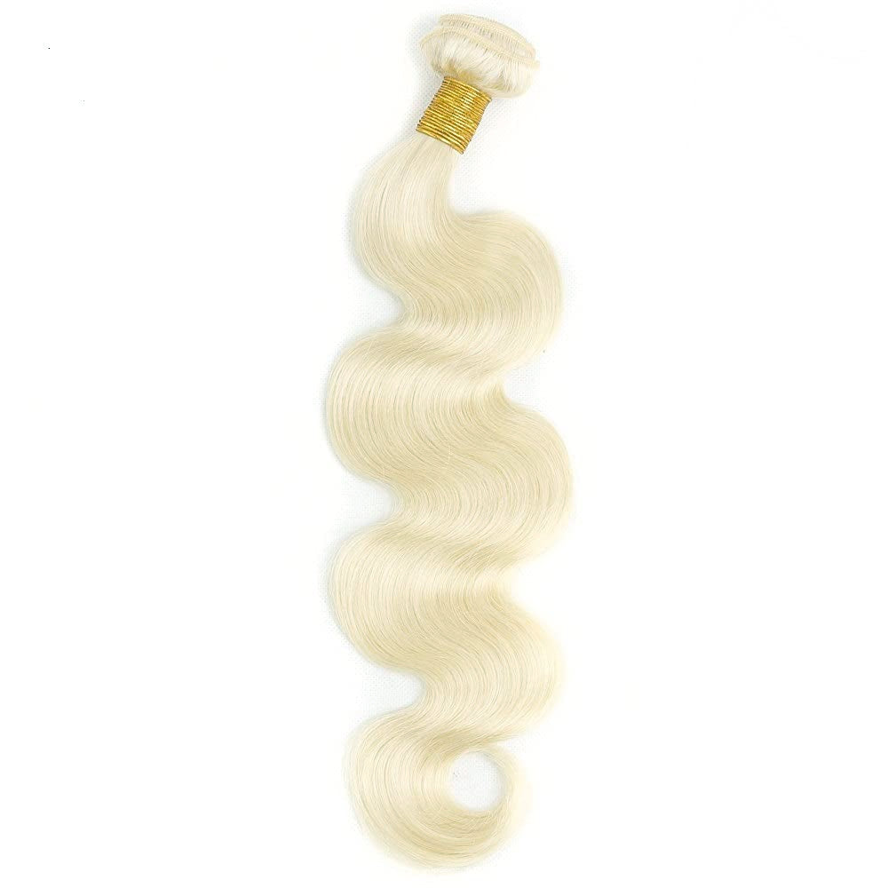 Platinum Blonde Body Wave 100% Quality Human Hair | Unprocessed Mink Virgin Remy Bundles Single Donor Cuticle Intact #60