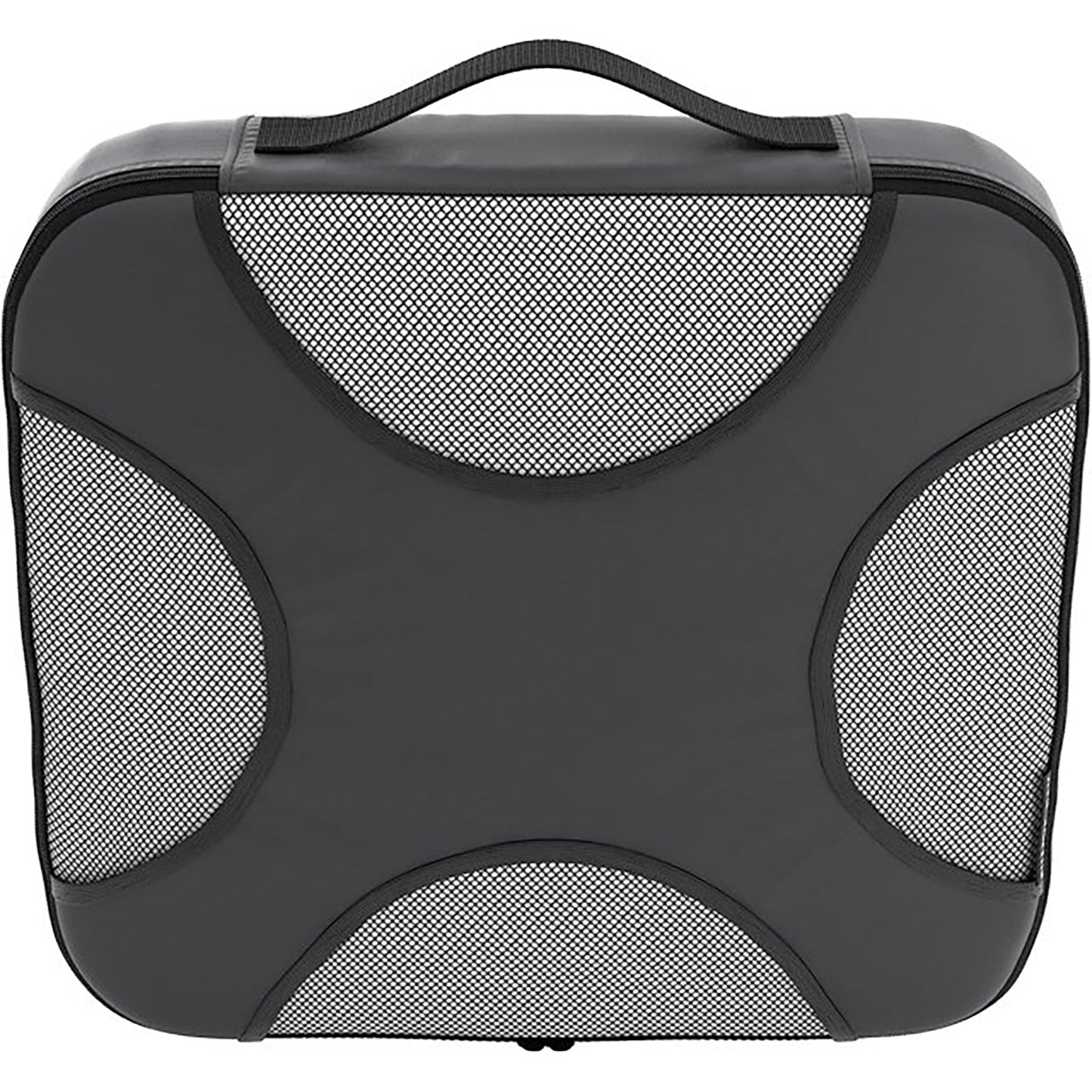 Black Gray Mesh 5 Set Packing Cube Organizers With Laundry Bag