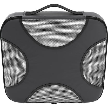 Black Gray Mesh 5 Set Packing Cube Organizers With Laundry Bag