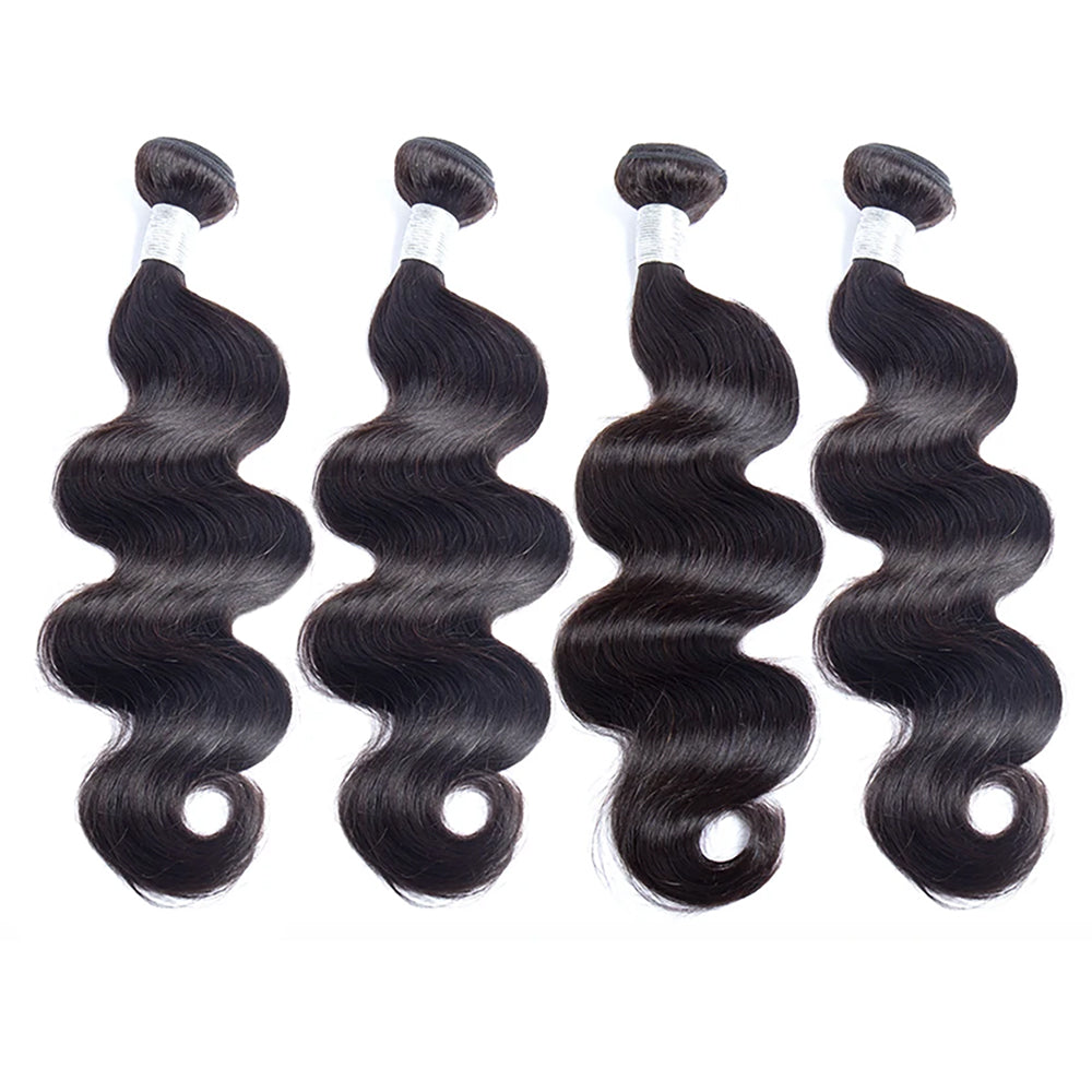 Ustar Master Blend Body Wave Bundles | Natural Black 1B | 12"-30" | Human Hair + Premium Fibers