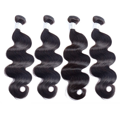 Ustar Master Blend Body Wave Bundles | Natural Black 1B | 12"-30" | Human Hair + Premium Fibers