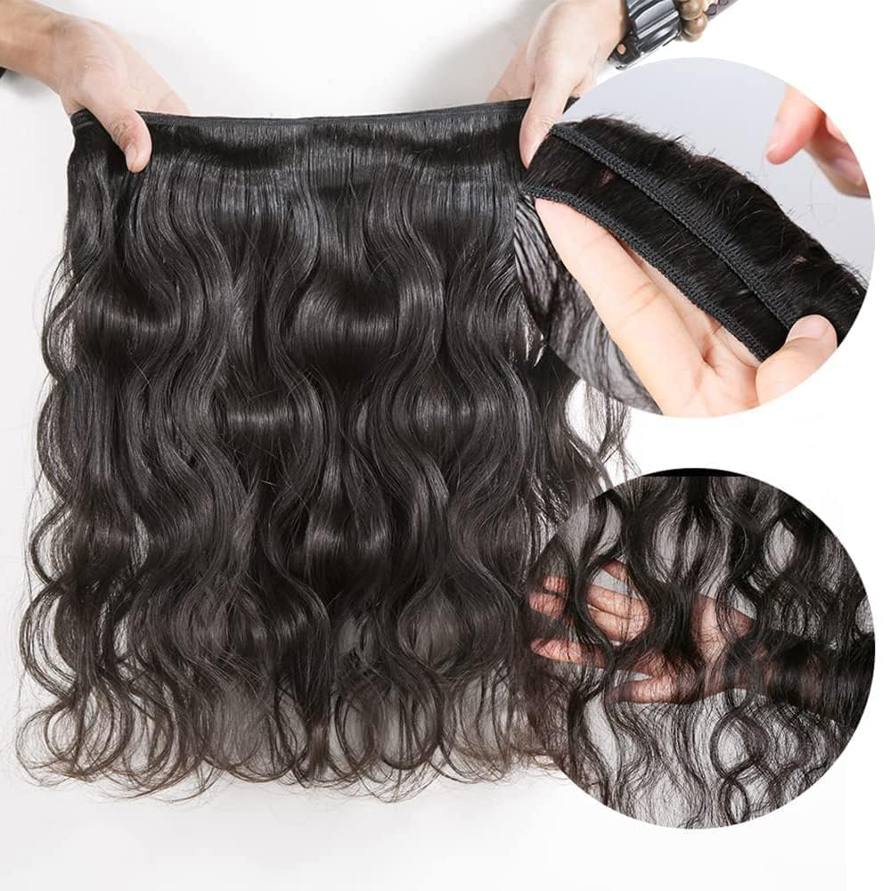 Holiday Deals : 3 bundles Body Wave Natural black Affordable hair 100% Human Hair on sale