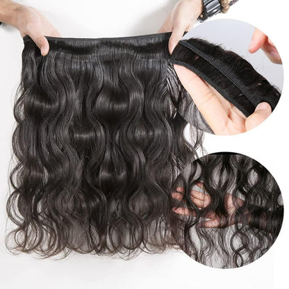 Holiday Deals : 3 bundles Body Wave Natural black Affordable hair 100% Human Hair on sale