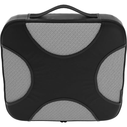 Travel Black Mesh 5 Set Packing Cube Organizers With Laundry Bag (New Style)