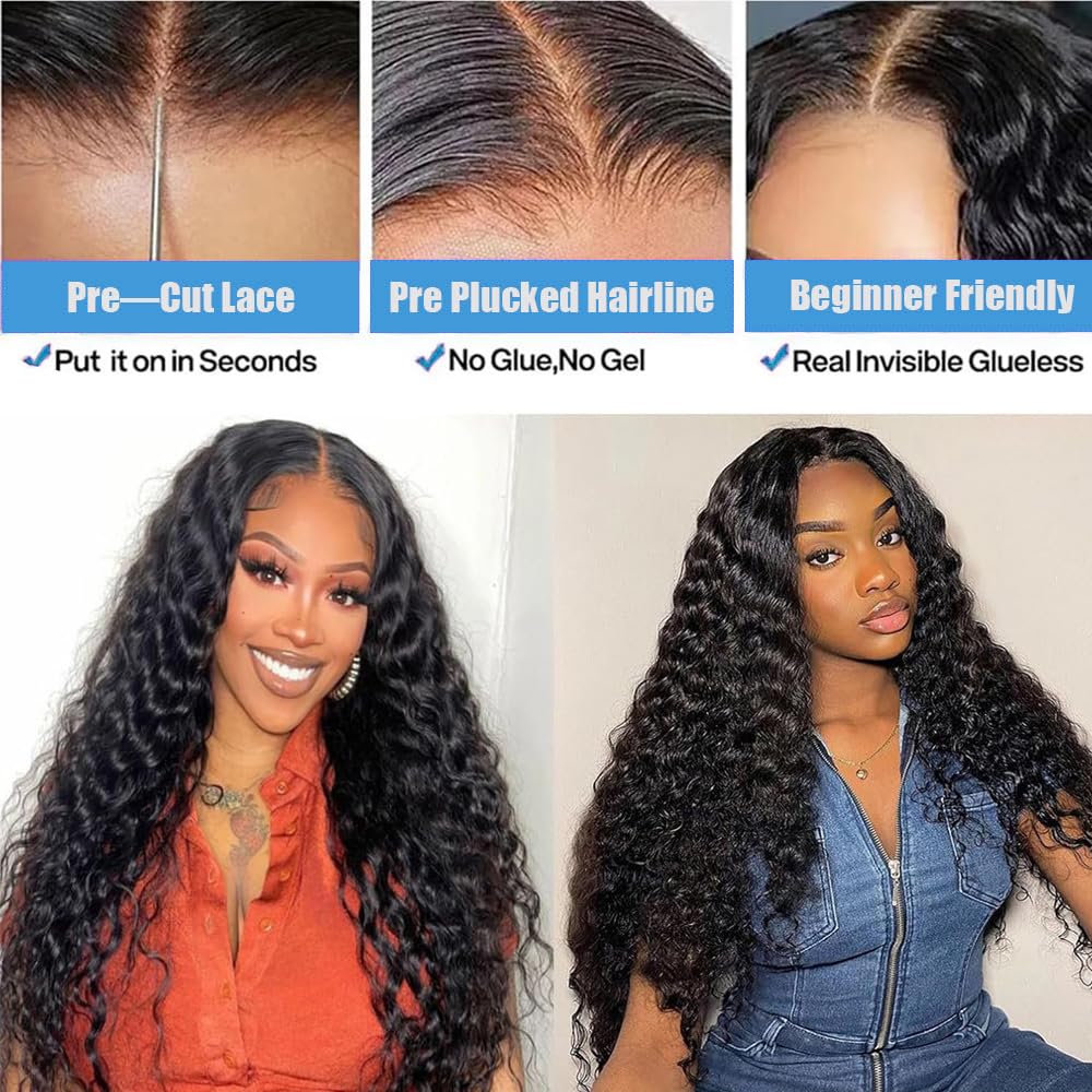 5x5 Lace Wear To Go Glueless Jerry Curl Lace Closure Wig 100 Virgin Human Hair Natural Color Wig