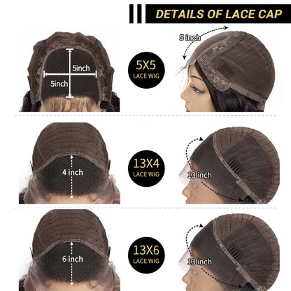 HD Lace 5X5  Closure Wig Color Honey Blonde (#27) Straight Human Hair Wig