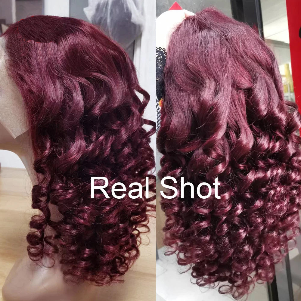 Burgundy Loose Wave wig