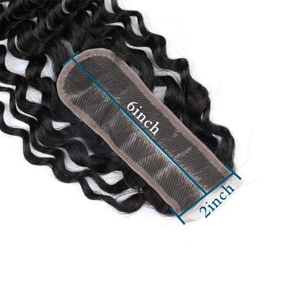 Deep Wave  Lace Closure Brazilian Virgin Human Hair 