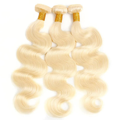 Affordable 613 Golden Blonde Hair Body Wave 100% Human Hair| Unprocessed Cuticle Aligned Bundles Natural Movement