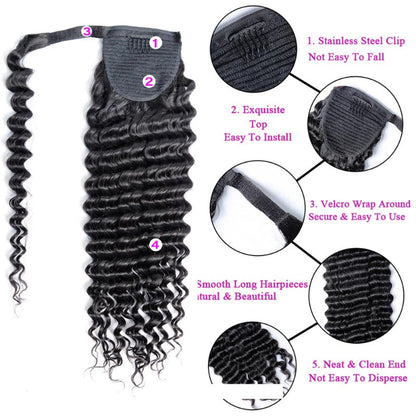 Clip In Ponytail Human Hair 