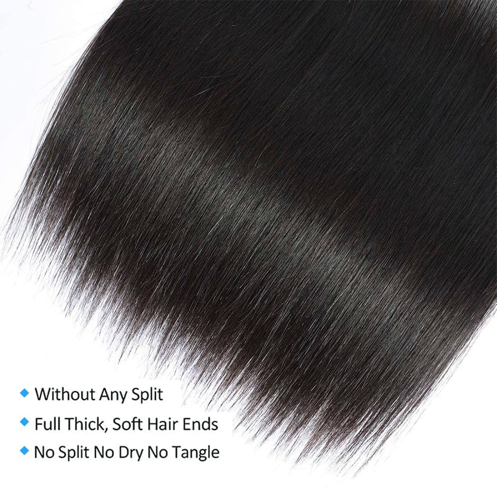 Holiday Deals : Unprocessed 3 Bundles Straight hair color #1  jet black 100% Human Hair on sale (3V-1-ST)