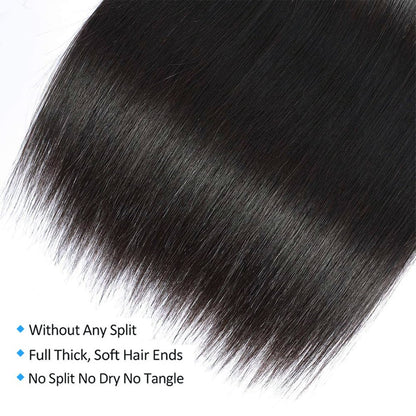 Holiday Deals : Unprocessed 3 Bundles Straight hair color #1  jet black 100% Human Hair on sale (3V-1-ST)